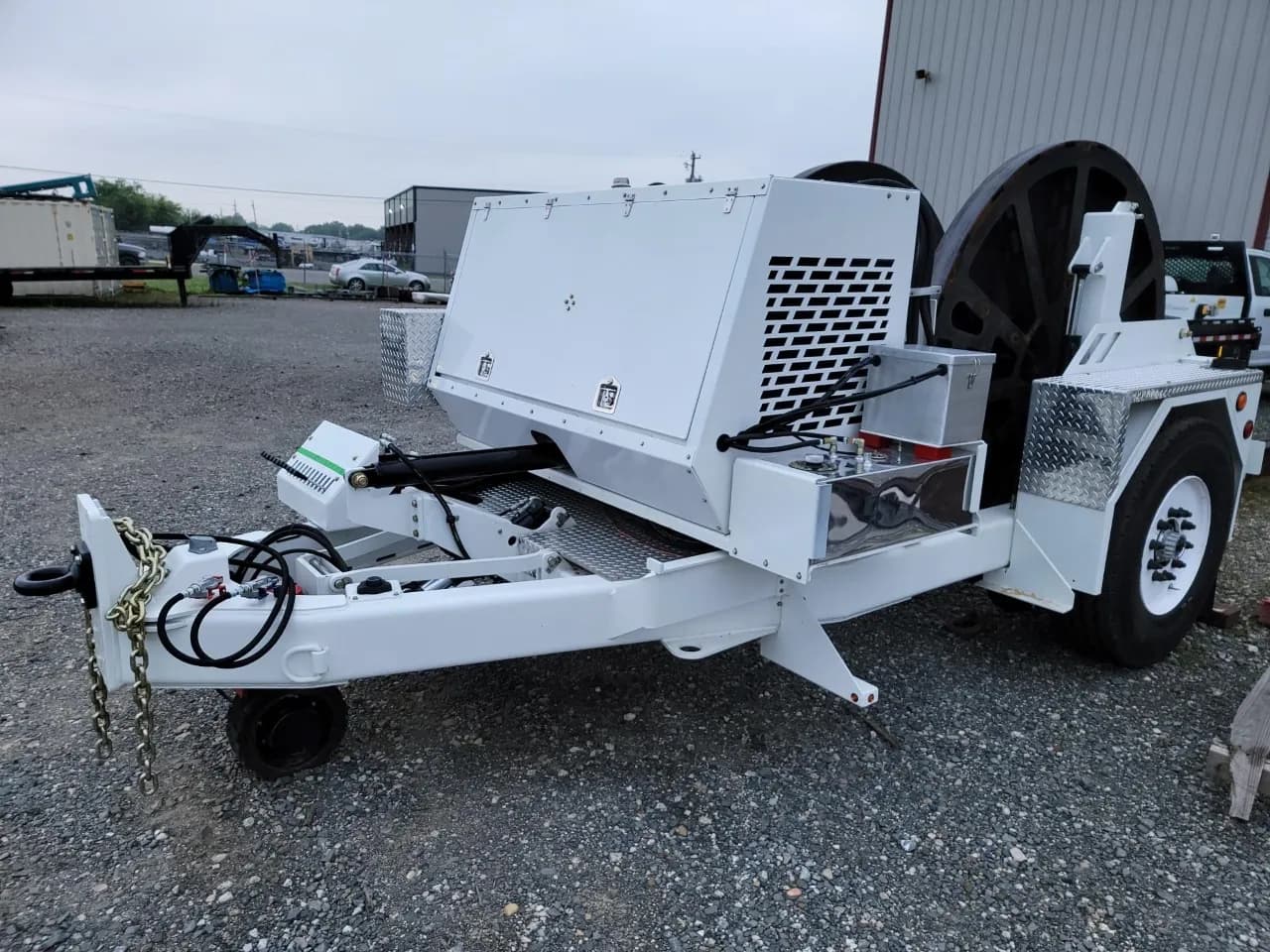 Rhino 24K underground puller, front three-quarter view